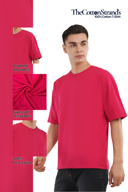 TheCottonStrand Premium Oversized T-Shirt | 100% Pure Cotton | Drop Shoulder Streetwear Fit for Men and Women